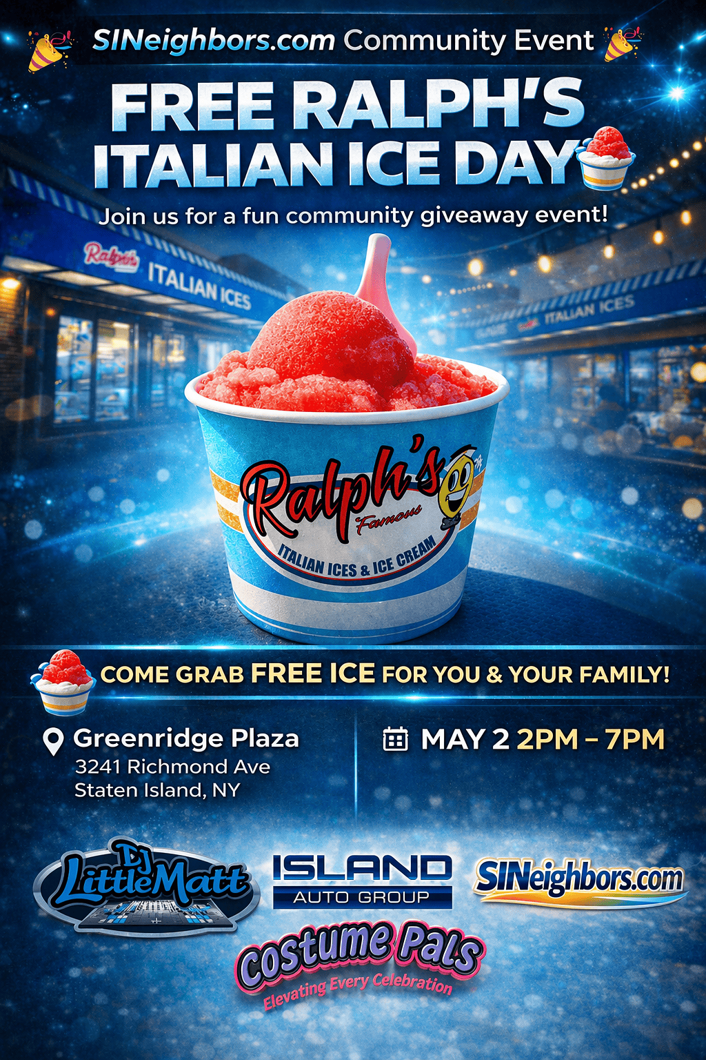 SINeighbors.com Ralph’s Italian Ices Giveaway