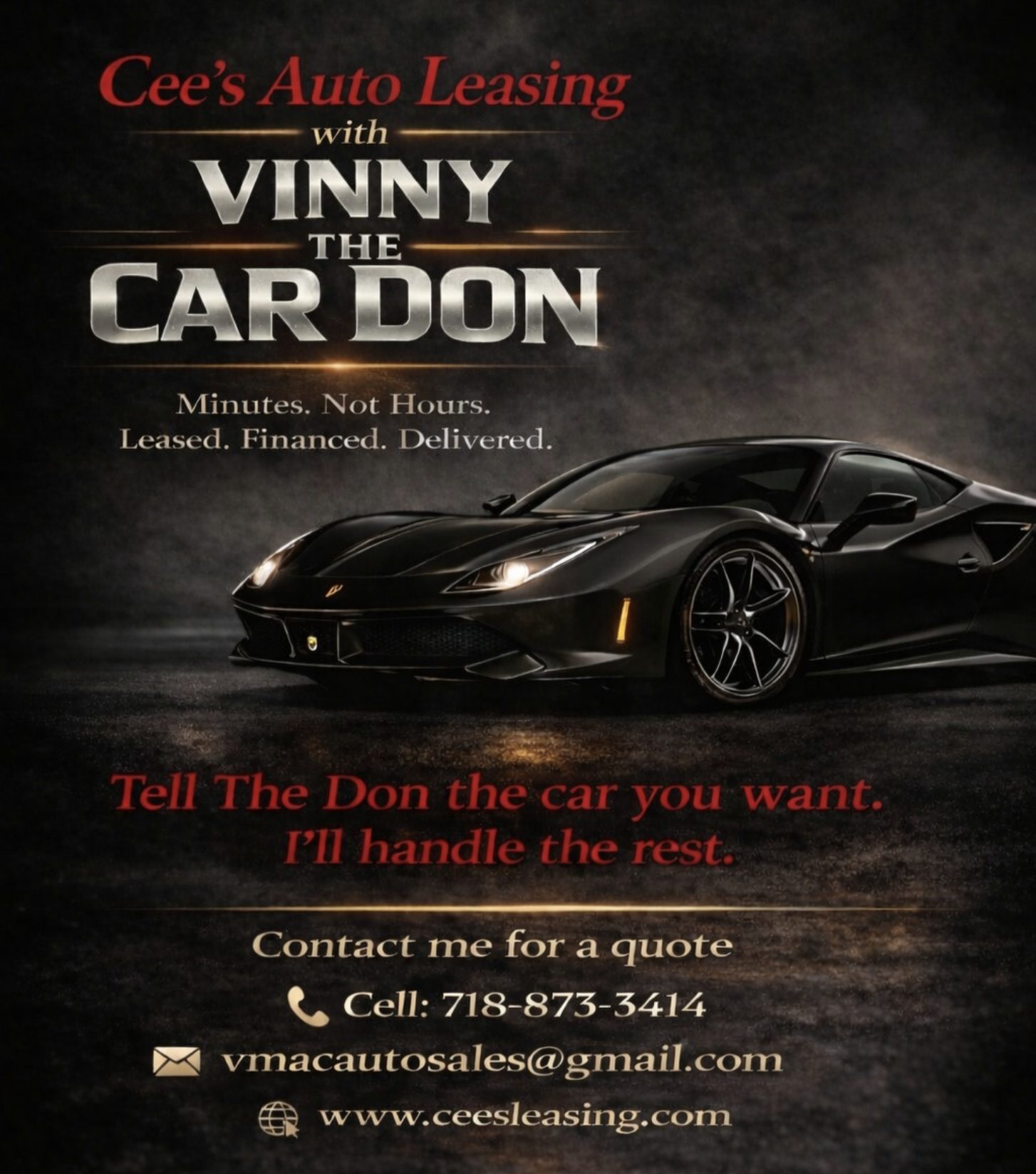 Vinny The Car Don With Cee’s Auto Leasing