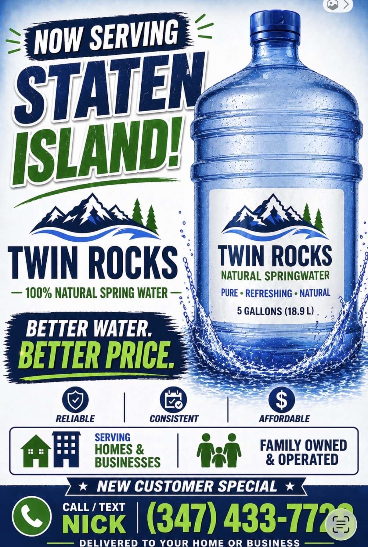 Twin Ricks Water