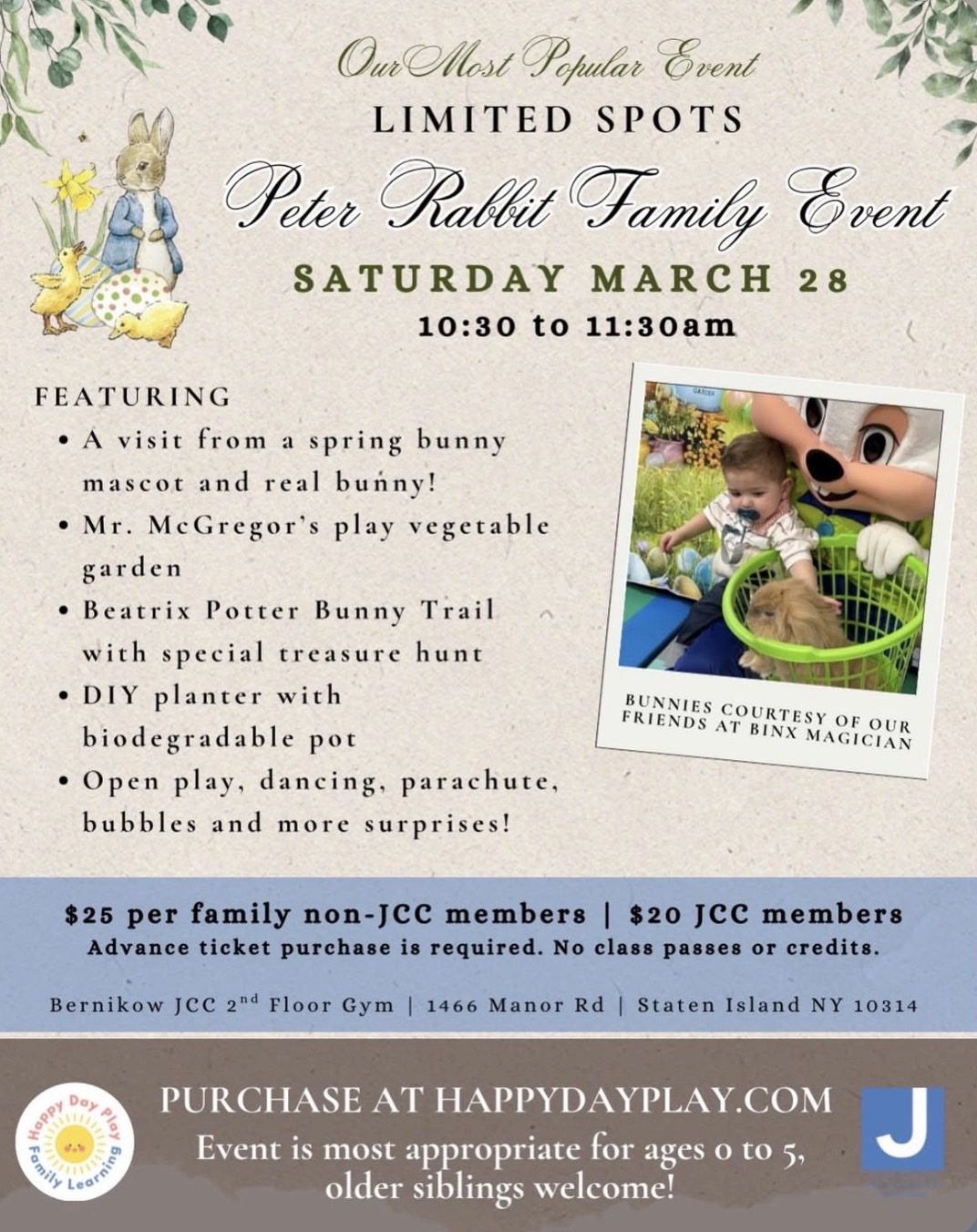 Peter Rabbit Family Event