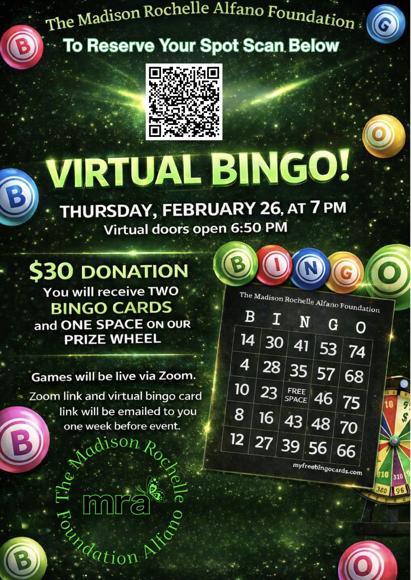Virtual Bingo Fundraiser
